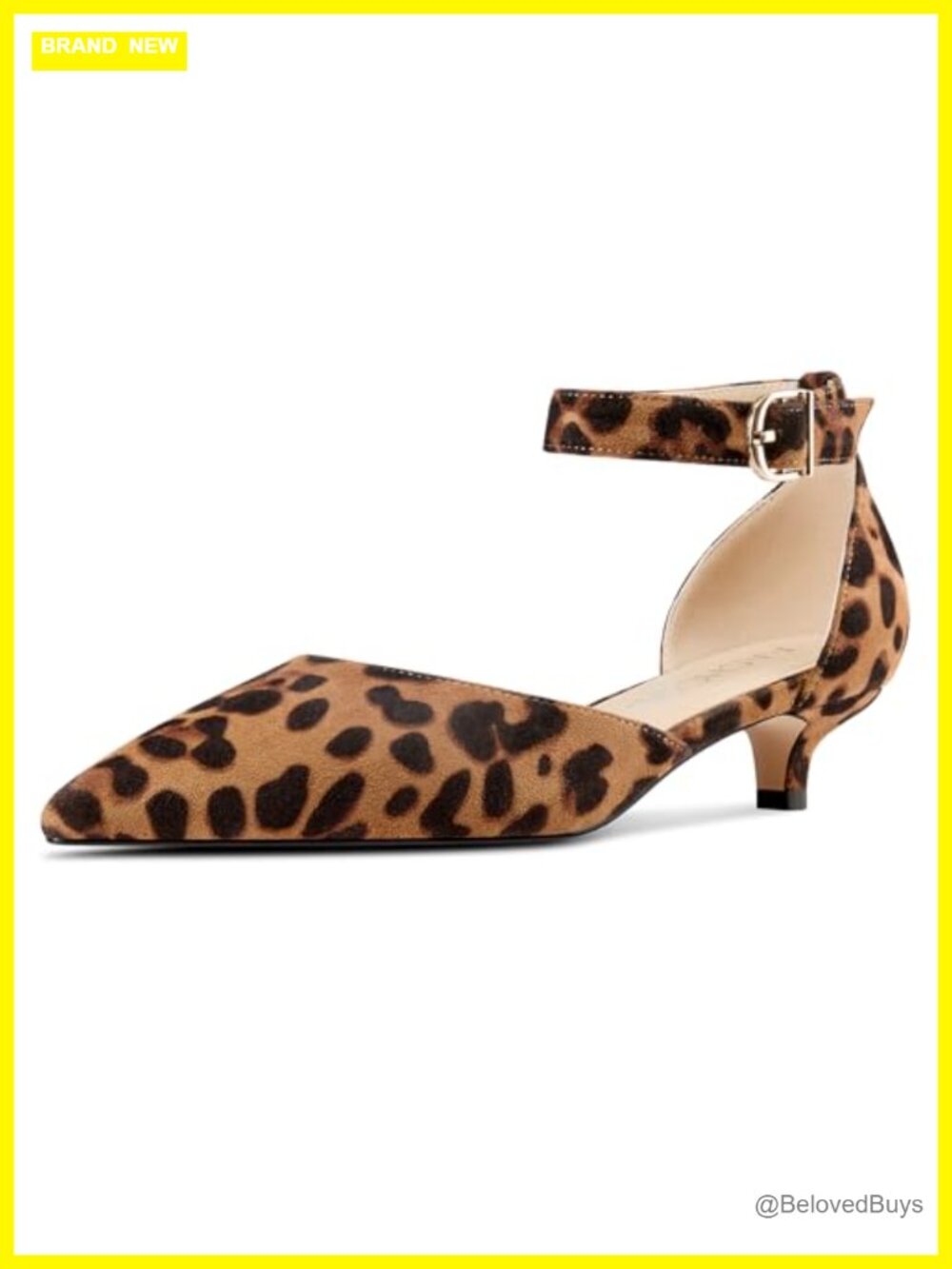 Kitten Low Heel Ankle Strap Pumps Pointed Toe Sandals Dress Shoes